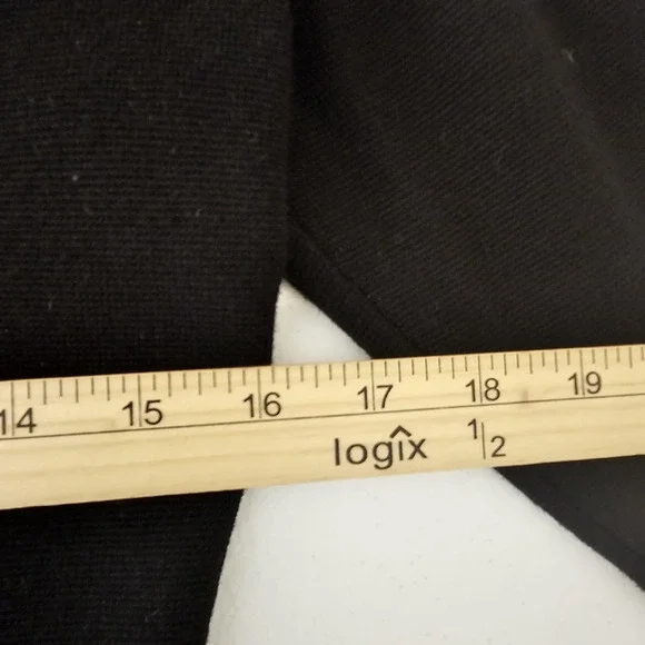 White House Black Market Sweater Womens XS Black Striped Knit Cardigan Metallic - Picture 5 of 10